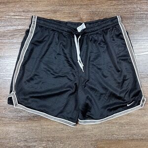 Nike Mesh Basketball Shorts Mens Medium Black Lined Athletic Gym Activewear